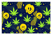 Marijuana Seamless Pattern Bundle 2, a Pattern Graphic by Slavko Kahovsky (Thumbnail 5 of 9)