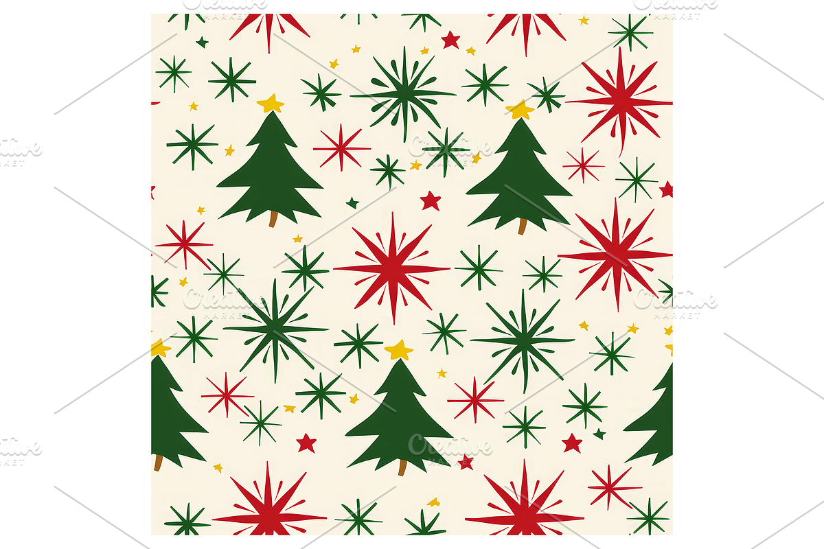 Vintage Holiday Digital Paper, a Pattern Graphic by Chromolume Studio (Photo 8 of 28)