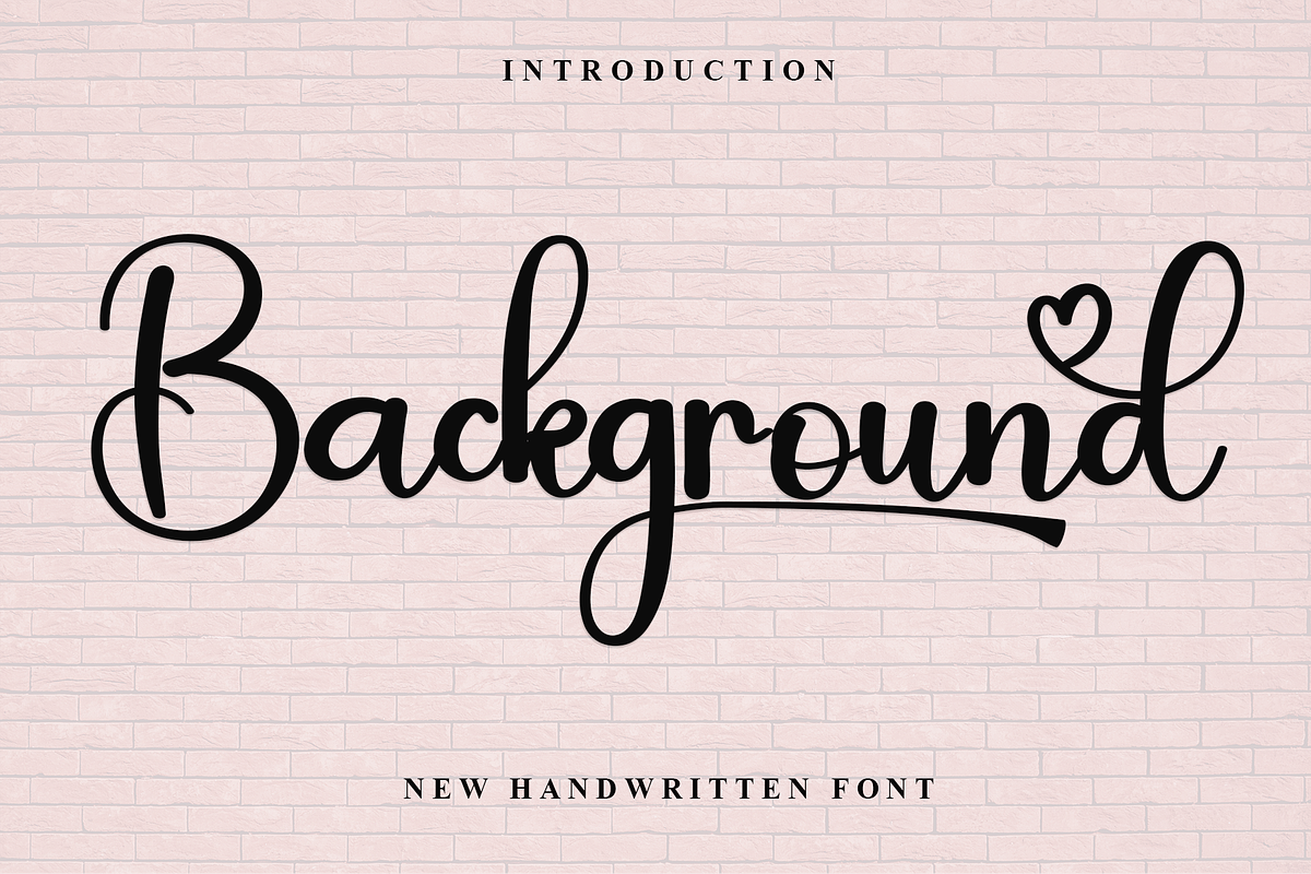 Background, a Script Font by FreshTypeINK (Photo 1 of 8)
