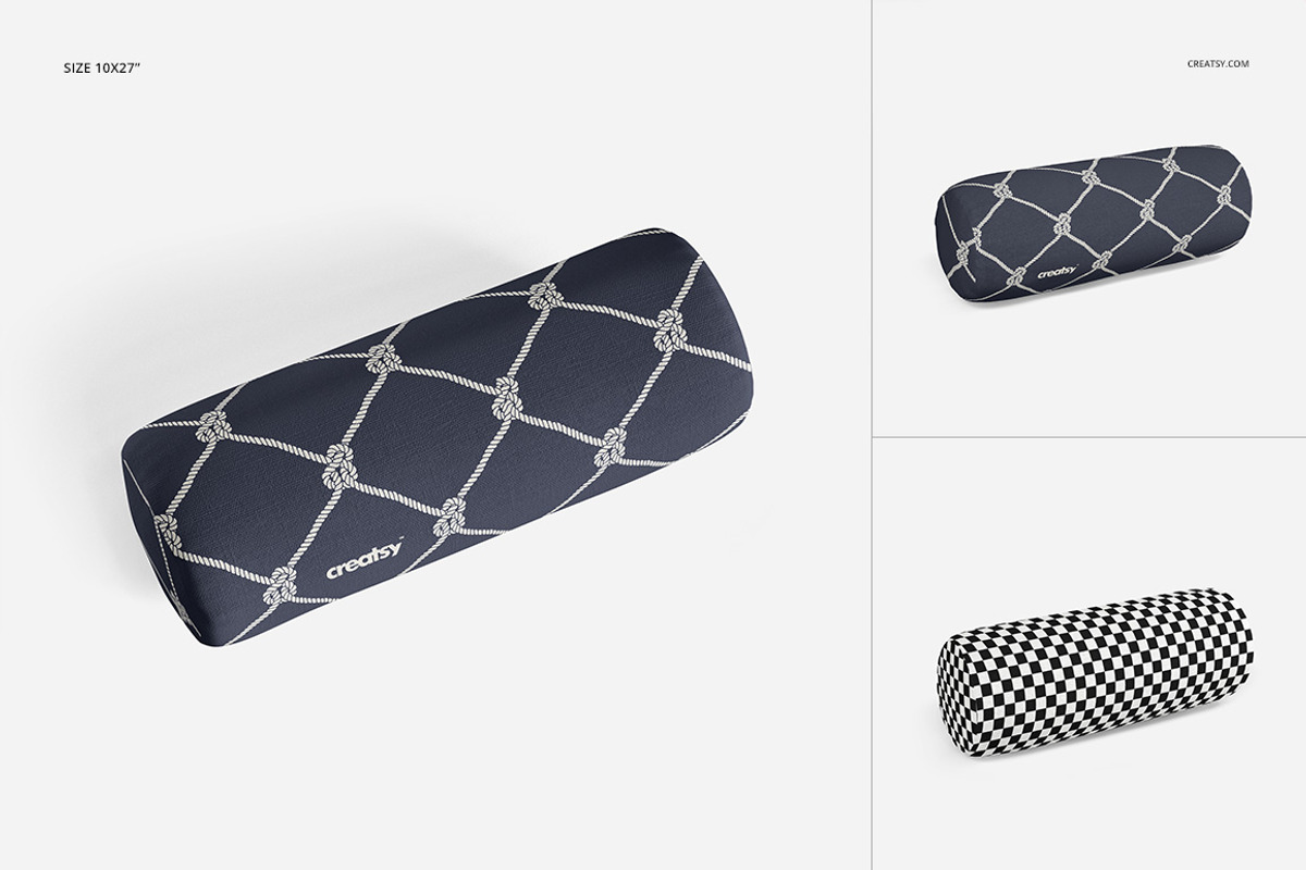 Bolster Pillow Many Sizes Mockup Set, a Household Mockup by creatsy2 (Photo 2 of 9)