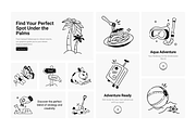 Animated Travel and Adventure Icons, a Solid Icon by Prosymbols (Thumbnail 4 of 7)
