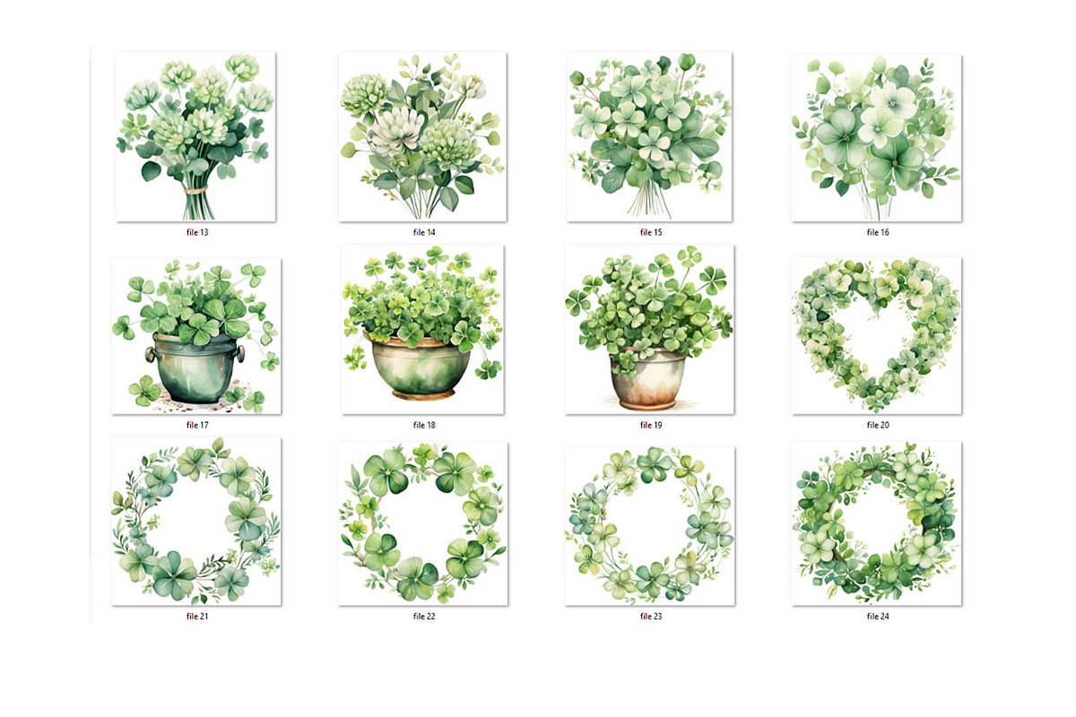 St Patricks day watercolor clipart, an Object Graphic by MyLittleMeow (Photo 3 of 7)