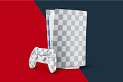 PS5 Console & Controller Mockup Set, a Product Mockup by Deeplab (Thumbnail 3 of 12)
