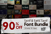 Serif & Sans Serif Font Bundle, a Sans Serif Font by Mytype Studio (Thumbnail 1 of 22)