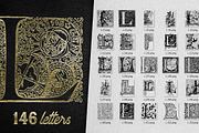 28 IN 1 VINTAGE LETTERS COLLECTION, a Symbol Font by Graphic Spirit (Thumbnail 14 of 31)