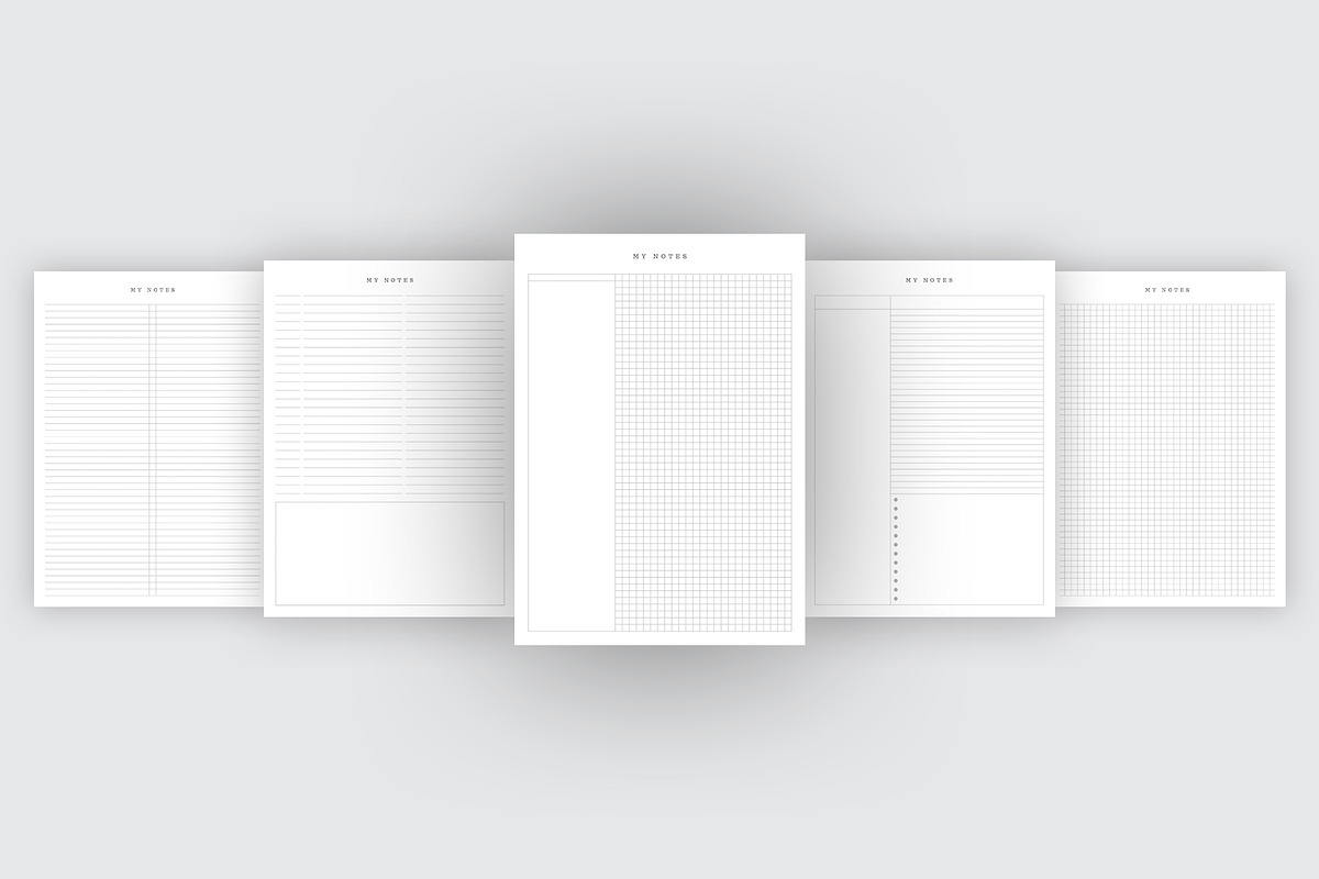Digital Notes Template | Canva, a Stationery Template by Graphic Fabrica (Photo 4 of 6)