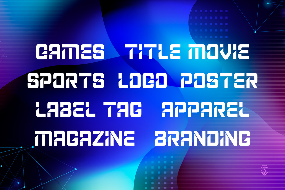 Cutting - Futuristic Sans Serif Font, a Sans Serif Font by haniefart (Photo 4 of 11)