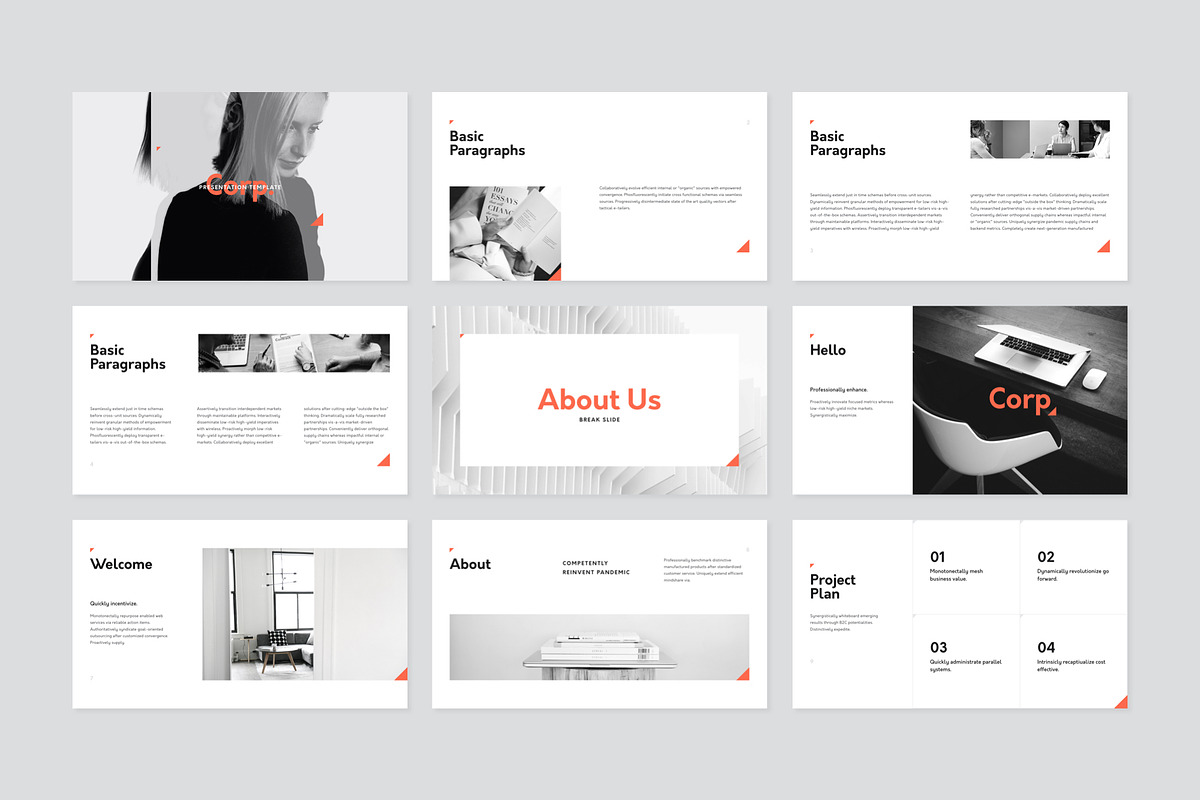 Corp Keynote Presentation Template, a Presentation Template by Goashape Studio (Photo 6 of 14)