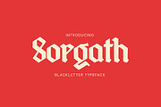 Sorgath – Blackletter Typeface, a Blackletter Font by MERCI STUDIO (Thumbnail 1 of 8)