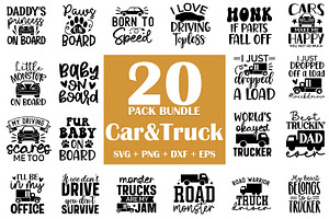 Car SVG Bundle, Truck SVG Bundle