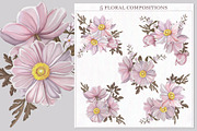 Pink floral bloom Individual element, a Decorative Illustration by DamriNa art (Thumbnail 2 of 10)