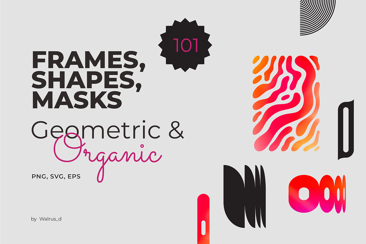 Shapes, Frames, Masks, an Object Graphic by Walrus Darya (Photo 1 of 7)