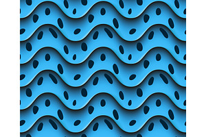 Wavy geometric seamless background