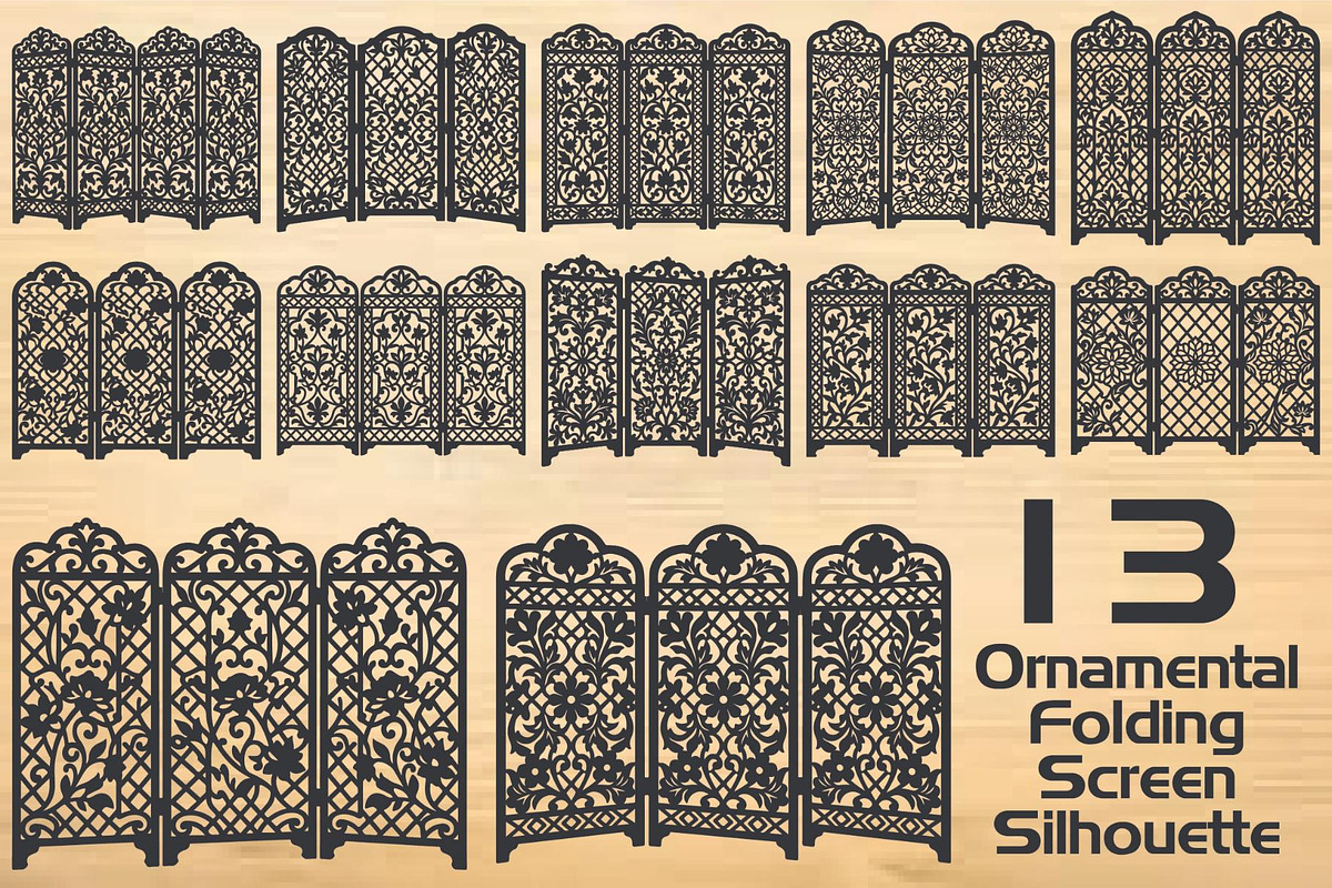 Ornamental Folding Screen Silhouette, an Object Graphic by hafijul (Photo 4 of 4)
