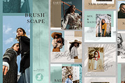 Brush scape social media graphic, a Social Media Template by Chanut is industries (Thumbnail 1 of 11)