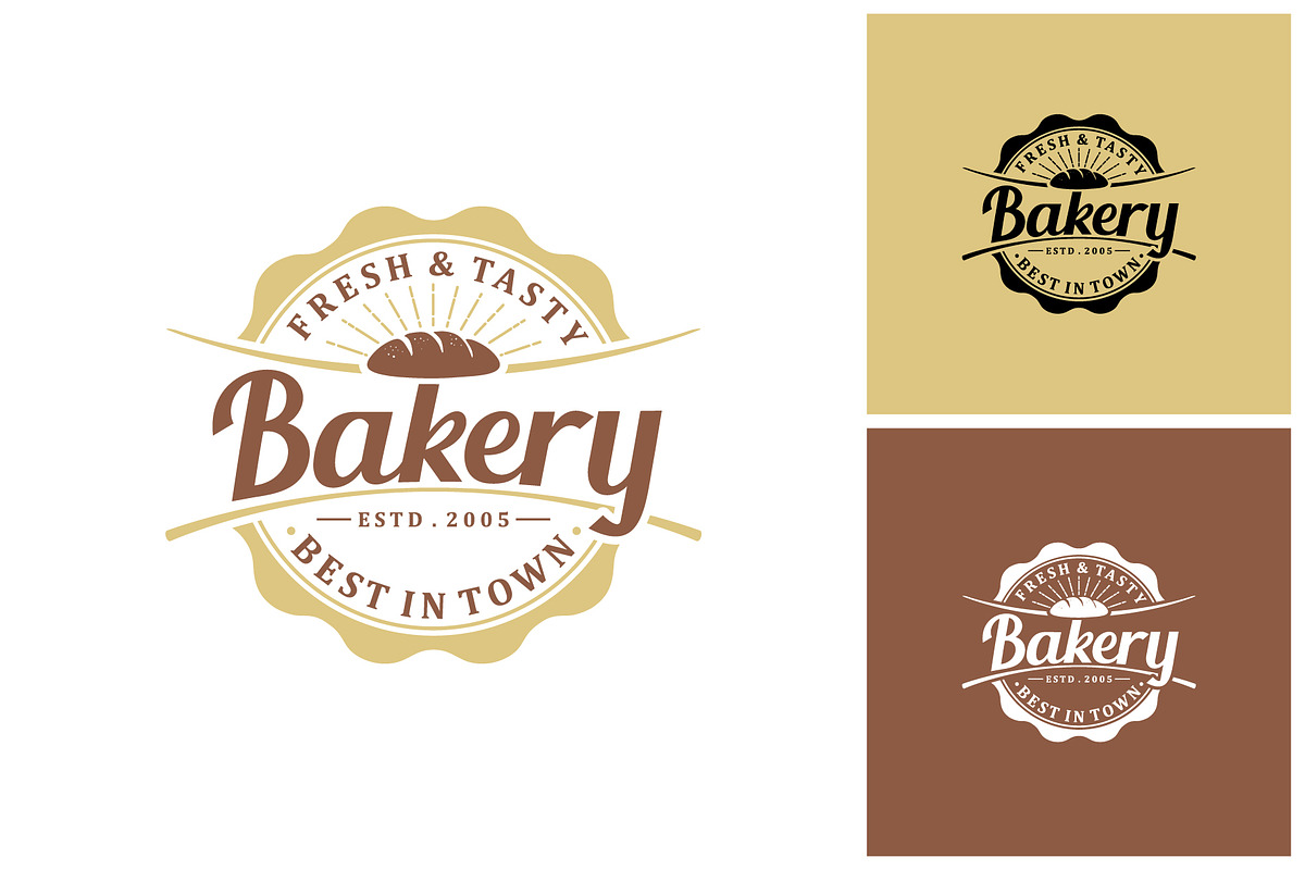 vintage retro bakery logo, a Branding & Logo Template by Atlantis X Nurman Arbai (Photo 2 of 2)