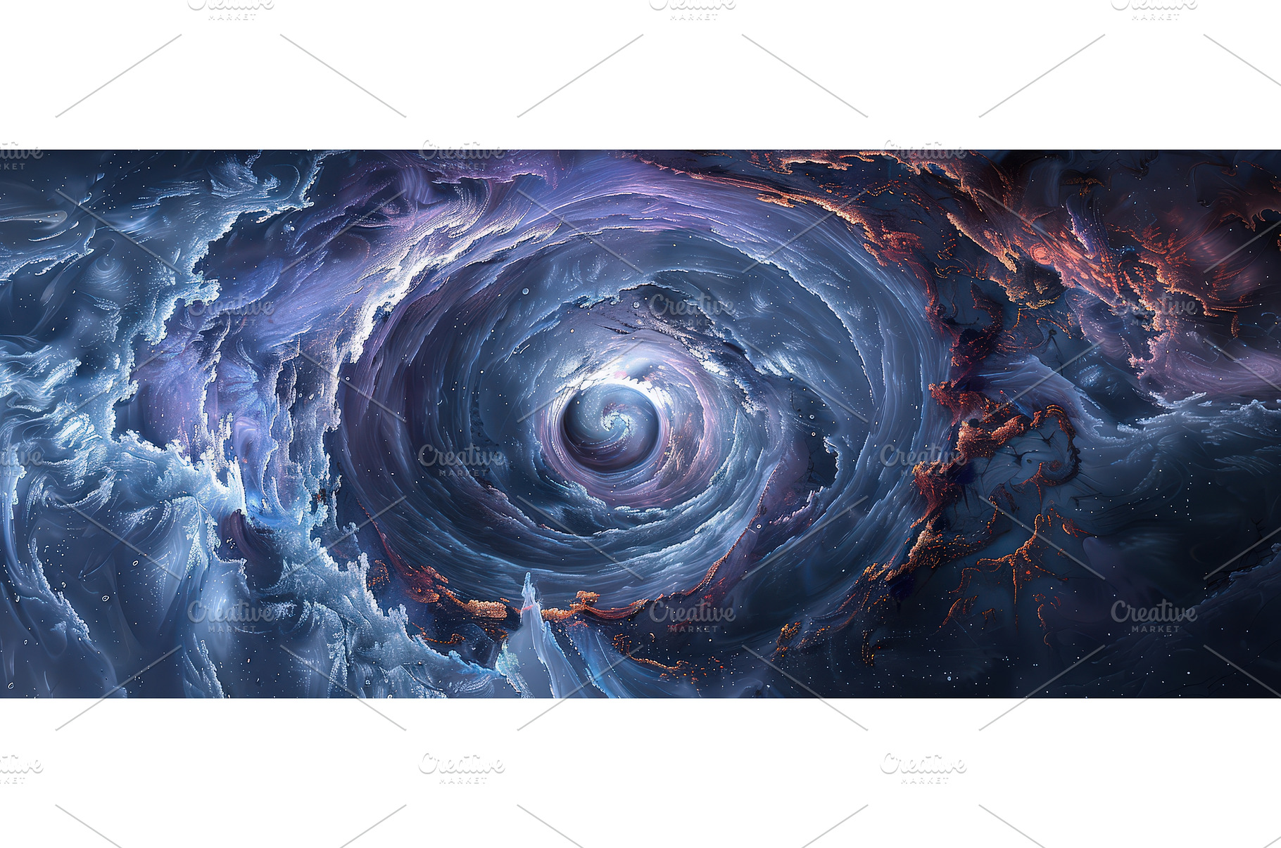 Cosmic Vortex in Deep Space with, an Abstract Photo by piter.goskov