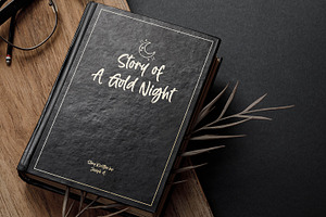 Gold Night - Natural Brush Font