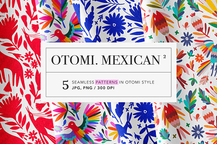 Otomi Mexican Traditional Patterns 2, a Pattern Graphic by likorbut