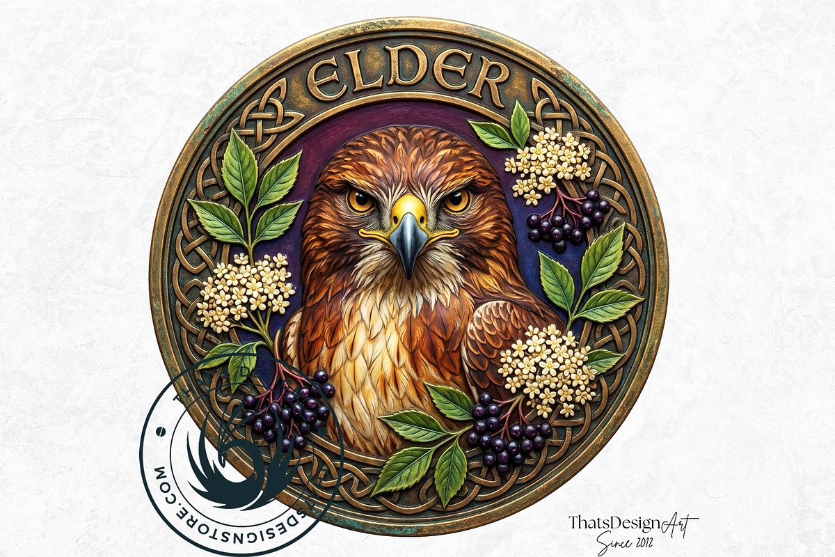 Celtic Animal Zodiac PNG Medallions, a Decorative Illustration by ThatsDesignArt (Photo 4 of 11)