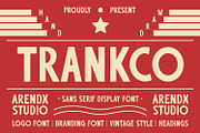 Trankco - Display Font, a Sans Serif Font by Arendxstudio (Thumbnail 1 of 8)