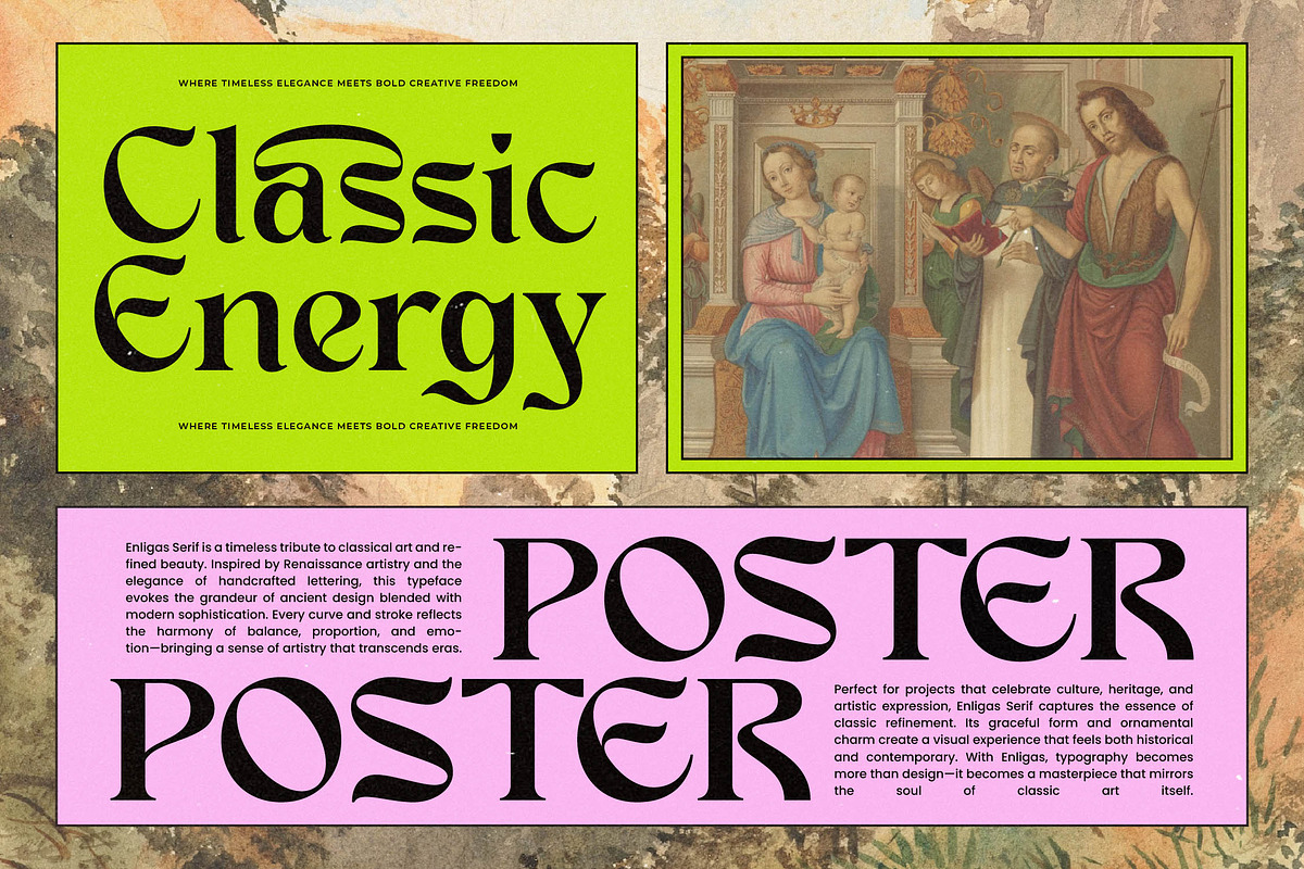 Enligas Modern Serif Display Font, a Serif Font by timelesstype.co (Photo 14 of 15)