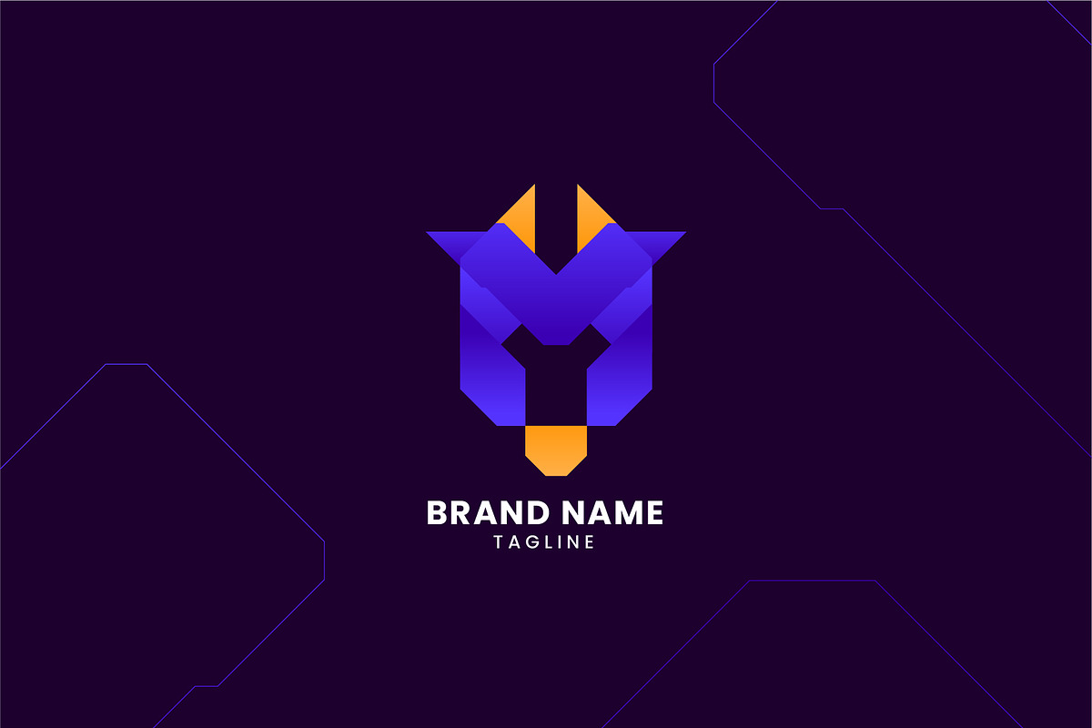 Letter M Cow's Head Logo, a Branding & Logo Template by okkydianpra (Photo 1 of 3)