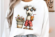 Whimsical Summer Dog Clipart, an Illustration by SinaCreation (Thumbnail 4 of 7)
