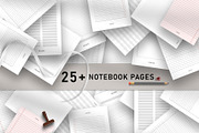 Digital Notebook Paper Pages, a Stationery Template by Design Zone (Thumbnail 1 of 5)