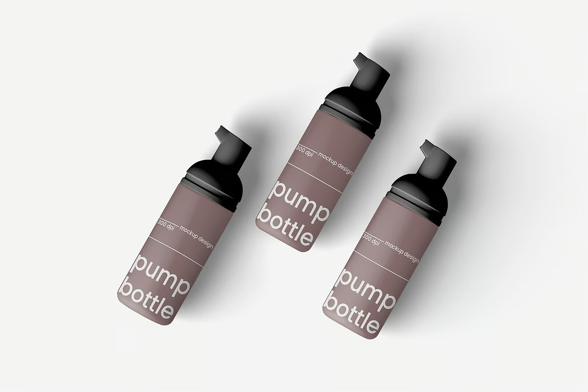 Pump Bottle Mockup, a Packaging Mockup by renderstockmarket (Photo 4 of 4)