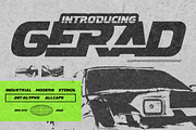 Gerad - Industrial Modern Font, a Sans Serif Font by Drizy (Thumbnail 1 of 9)