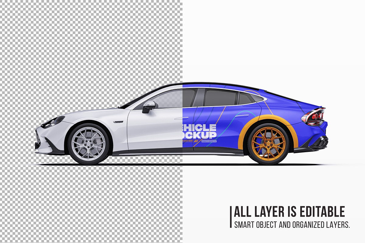 2027 Sport Performance Coupe Set, an Advertising Mockup by Halal Graphic Studio (Photo 5 of 12)