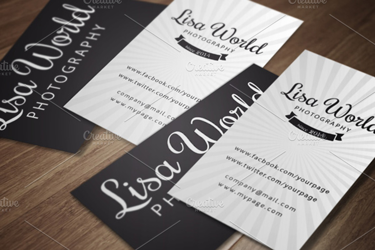 Photography Business Card, a Business Card Template by felicidads (Photo 2 of 2)