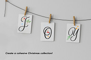 Christmas Colors Monogram Font, a Handwritten Font by Leah Design (Thumbnail 8 of 10)