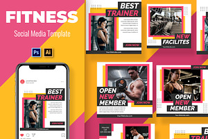 Best Fitness Social Media Template