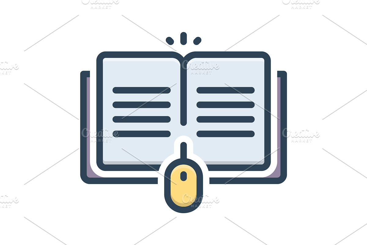 Course internet color icon, a Duotone Icon by Creative priyanka