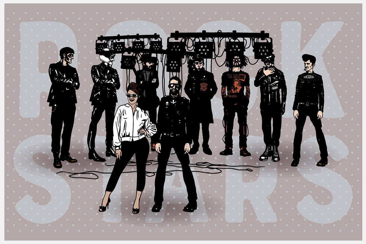 Rock stars, an Illustration by Vector Clash (Photo 3 of 7)