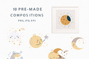 Celestial Nursery. Boho collection, an Animal Illustration by polikarpovaart (Thumbnail 8 of 10)
