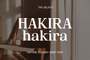Hakira | Vintage Elegant Serif Font, a Serif Font by The Gelato Type (Thumbnail 1 of 16)