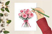 Watercolor valentine's day, an Illustration by Design Market (Thumbnail 5 of 5)