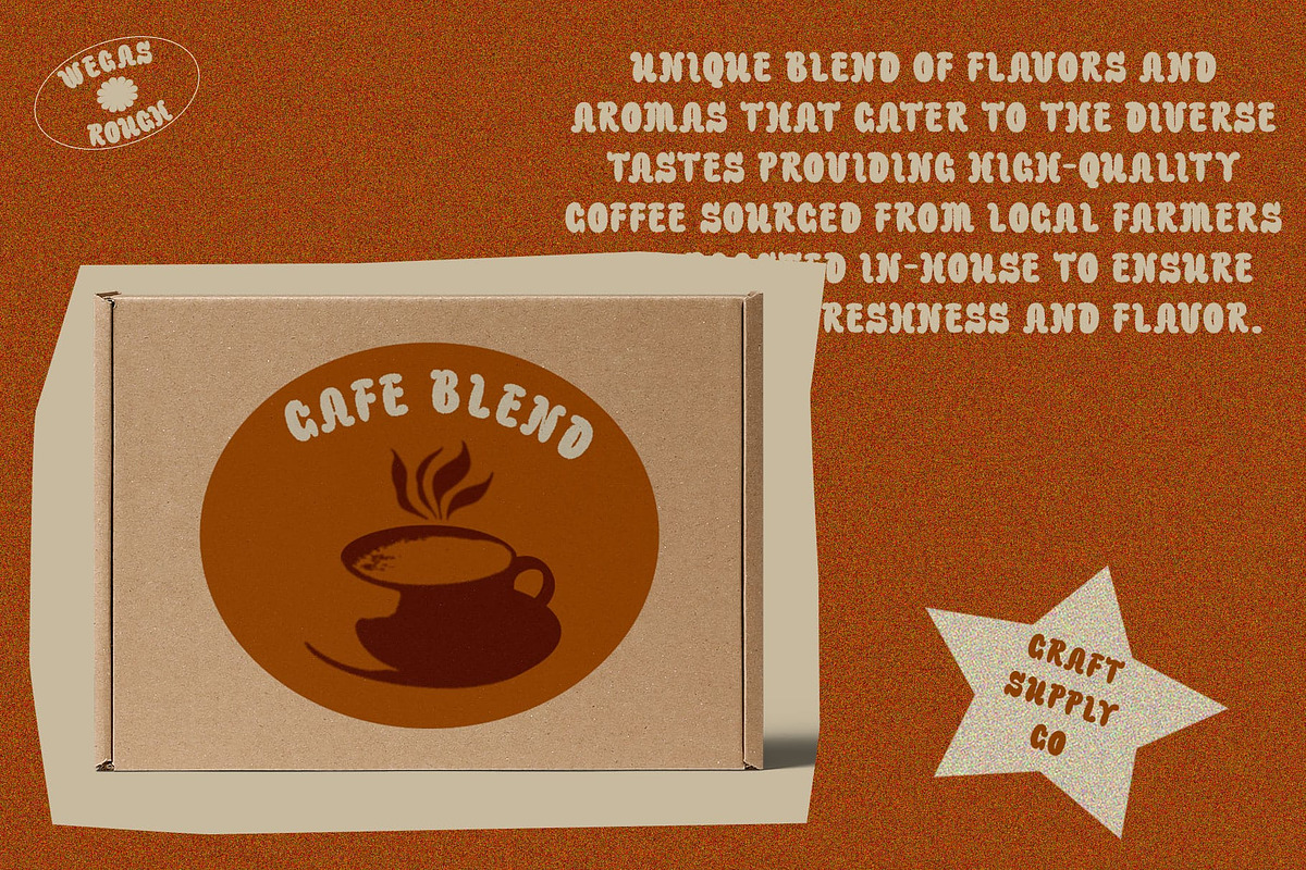 Wegas Rough, a Sans Serif Font by Craft Supply Co. (Photo 5 of 8)