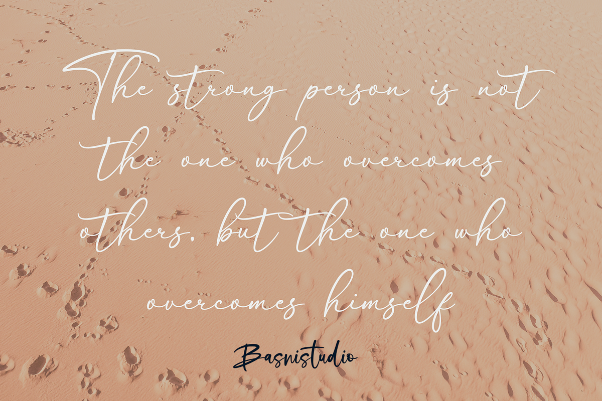 Celistino Handwritten Font, a Script Font by Basnistudio (Photo 8 of 10)