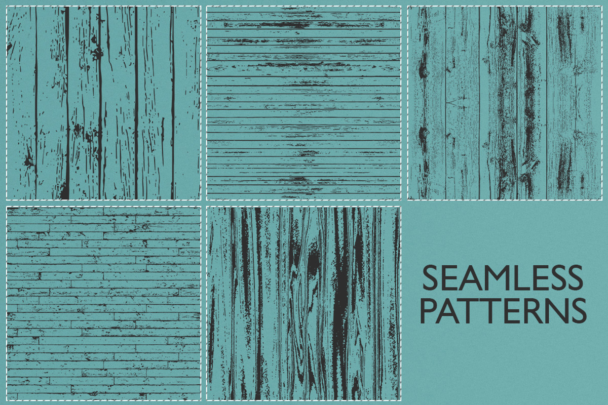 Woodgrain textures. Vector patterns, a Texture Graphic by Lina_Lisichka (Photo 5 of 7)