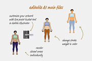 25 Pregnancy Yoga Poses, an Illustration by pkahraman (Thumbnail 2 of 4)