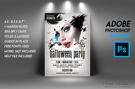 Halloween Party Flyer Template