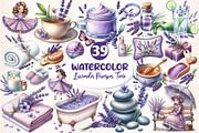 Lavender Pamper Time Clipart, an Illustration by Dream Creation (Thumbnail 1 of 4)