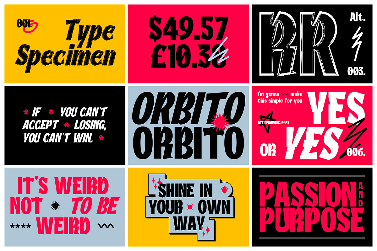 AO Orbito - Sporty Bold Font, a Sans Serif Font by OwunStudio (Photo 4 of 15)