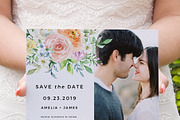 Pastel watercolor floral invitation, an Invitation Template by Inkpower (Thumbnail 4 of 7)