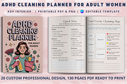 ADHD Cleaning Planner for Women, a Design Template by Book2bees (Thumbnail 1 of 4)