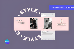 Instagram Carousel Template, a Social Media Template by Ink Gallery